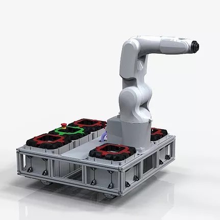 Kompact AGV with Robot-Arm